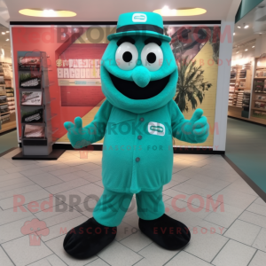 Teal Green Beer mascotte...