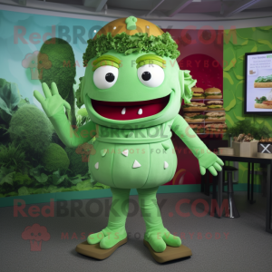 Green Burgers mascotte...