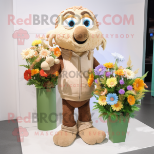 Postava maskota Tan Bouquet...