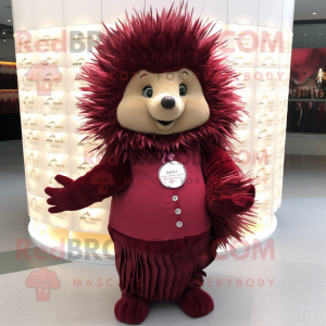 Maroon Porcupine mascotte...