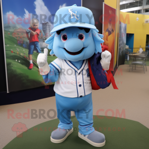 Sky Blue Wizard mascotte...