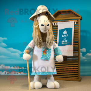 Beige Boer geit maskot...