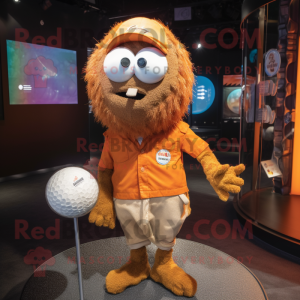 Rust Golf Ball maskot...