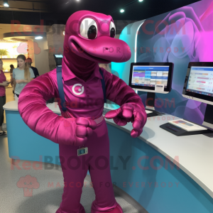 Magenta Titanoboa mascotte...