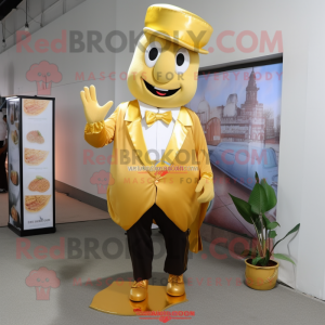 Gold Beet mascotte kostuum...