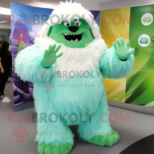 Grønn Yeti maskot drakt...