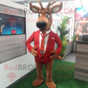 Red Elk maskot...