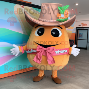 Postava maskota Peach Tacos...