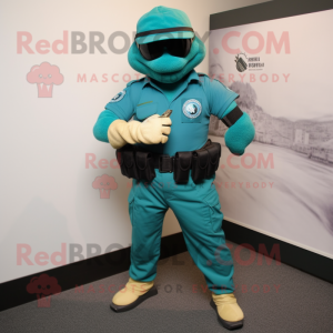 Teal Marine Recon costume...