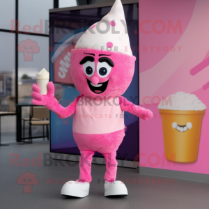 Pink Ice Cream mascotte...