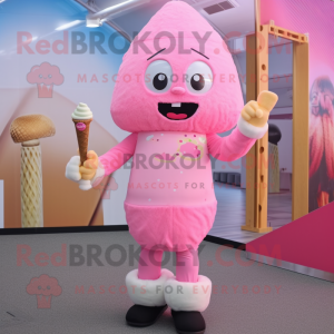 Pink Ice Cream maskot...