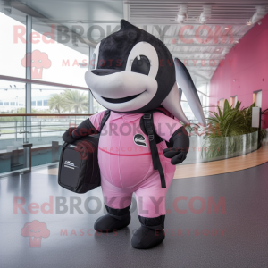 Pink Killer Whale maskot...