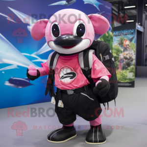 Pink Killer Whale maskot...