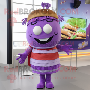 Purple Burgers mascotte...