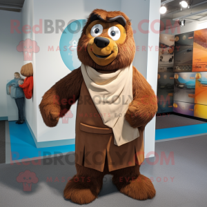 Brown Ice mascotte kostuum...