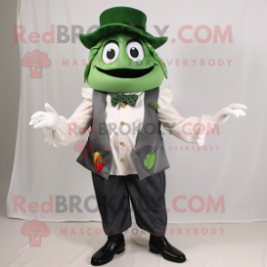 nan Pepper mascot costume character dressed with a Dress Pants and Bow ties