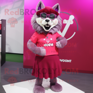 Magenta Say Wolf mascotte...