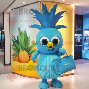 Sky Blue Pineapple mascotte...