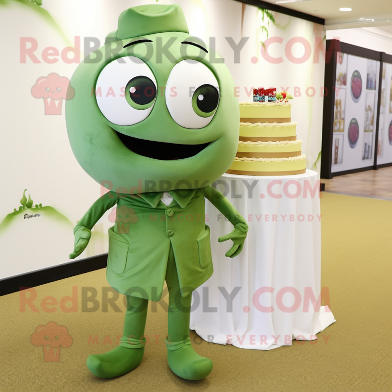 Birthday cake mascot with smiling face - Food Sizes L (175-180CM)