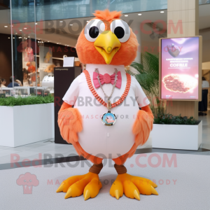 Peach Hawk maskot drakt...