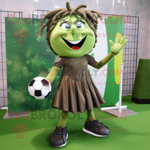 Olive Soccer Goal maskot...