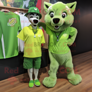 Lime Green Dingo mascotte...