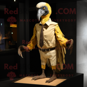 Gold Vulture maskot drakt...