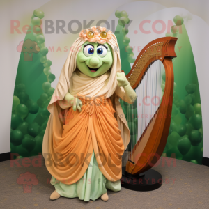 Peach Celtic Harp maskot...