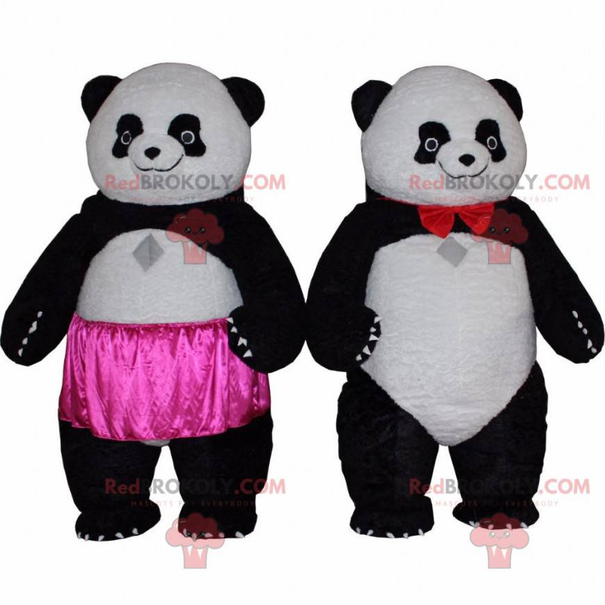 Mascote do panda preto e branco muito bonito e Cortar L (175-180CM)