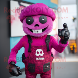 Magenta Skull mascotte...