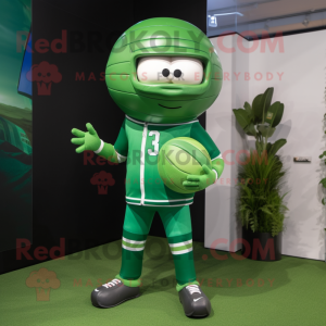 Zielona postać w kostiumie...