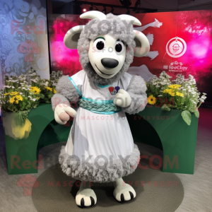 Silver Ram mascotte kostuum...