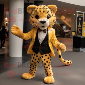 Gold Cheetah maskot maskot...