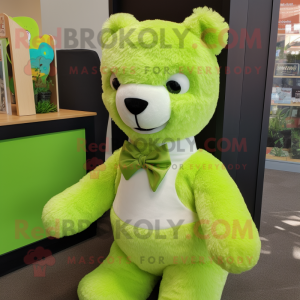Postava maskota Lime Green...
