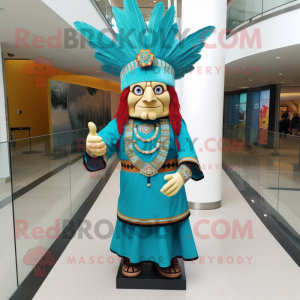Turquoise Chief mascotte...