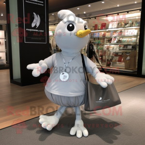 Silver Dove maskot drakt...