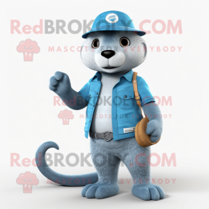 Sky Blue Mongoose maskot...