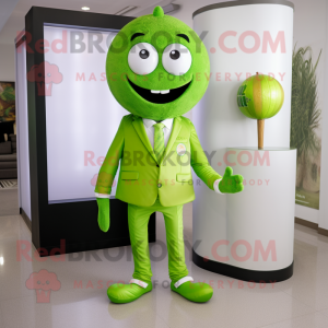 Lime Green Meatballs maskot...