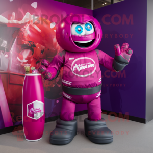 Magenta Soda Can mascotte...