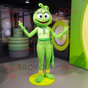 Limegrøn armbånd maskot...