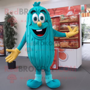 Teal French Fries mascotte...