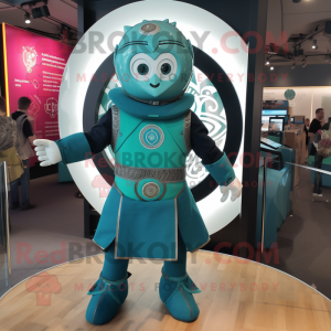 Personagem de mascote Teal...