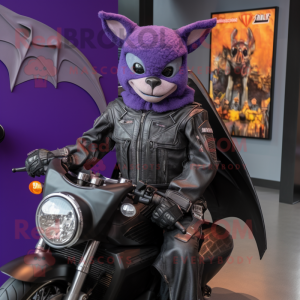 Postava maskota Purple Bat...