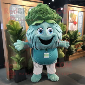 Teal Cabbage mascotte...