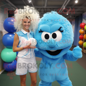 Sky Blue golfbal mascotte...