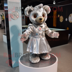 Silver Teddy Bear maskot...
