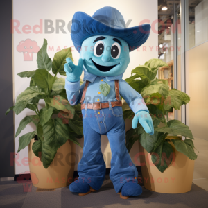 Blue Beanstalk maskot...