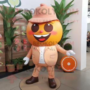 Brown Grapefruit mascotte...