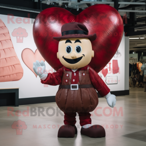 Maroon Heart mascotte...