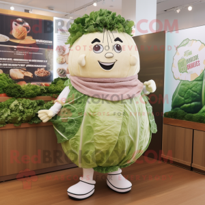Silver Corned Beef And Cabbage mascot costume character dressed with a Mini Dress and Bracelet watches